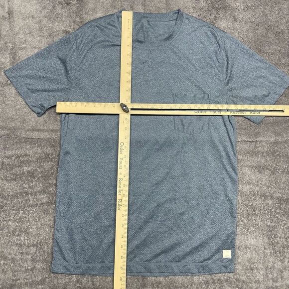 Vuori Tradewind Performance Pocket Tee Shirt Men's M Blue Workout Gym - Picture 5 of 8